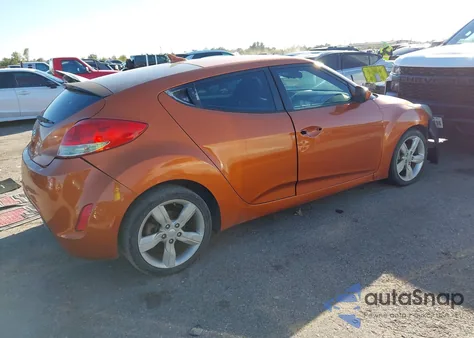 2012 Hyundai Veloster Base W/Black from USA, damaged, VIN KMHTC6AD9CU026629